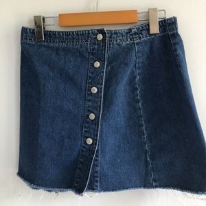 Jean short skirt